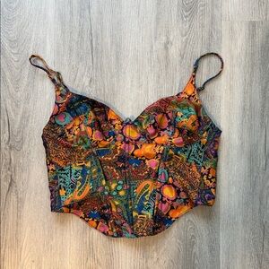 Vibrant Bustier Crop Top